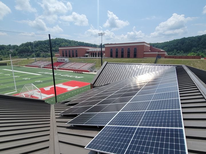 Solar Holler rooftop install