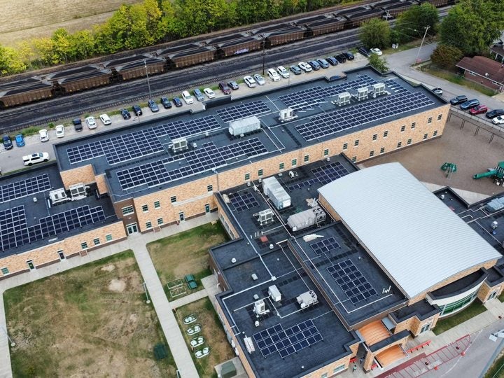 Solar Holler installation — autumn hillside