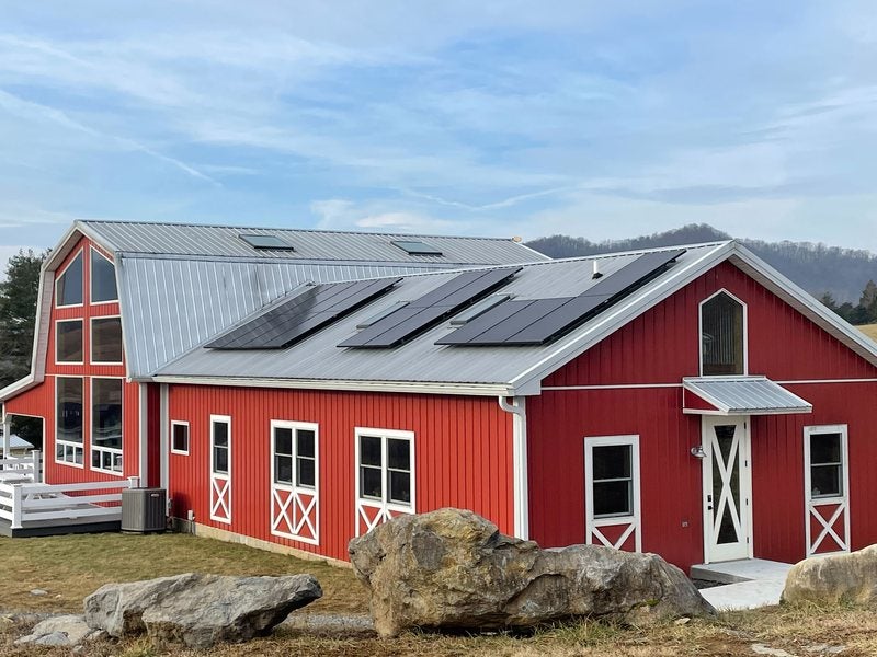 Solar Holler commercial installation