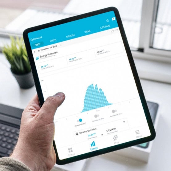 Enphase Solar Panel Monitoring App