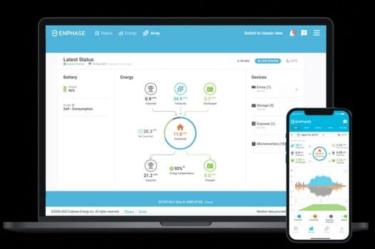 Enphase Solar Panel Monitoring App