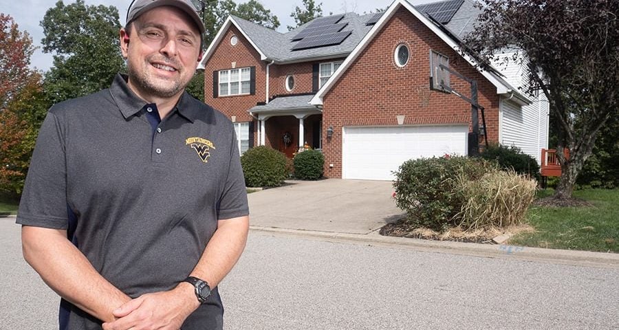 Solar Panels on Residential Home in Charleston WV