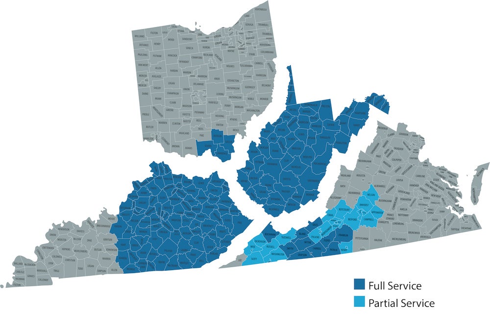 Service Area Map