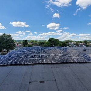 Solar atop nonprofit, West Edge. Huntington, West Virginia