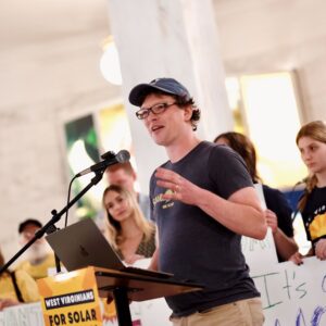 Rally for Solar. Charleston, WV. Dan Conant, Solar Holler founder and CEO