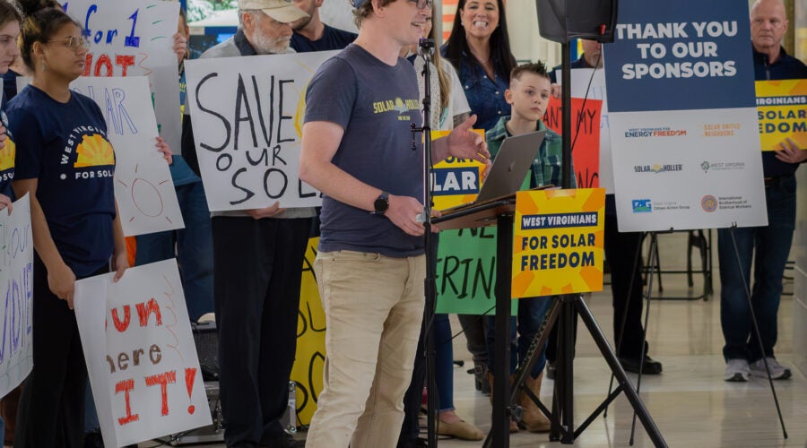 Rally for Solar. Charleston, WV.